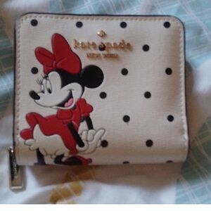 EUC Kate Spade Minnie Mouse Polka Dot Wallet